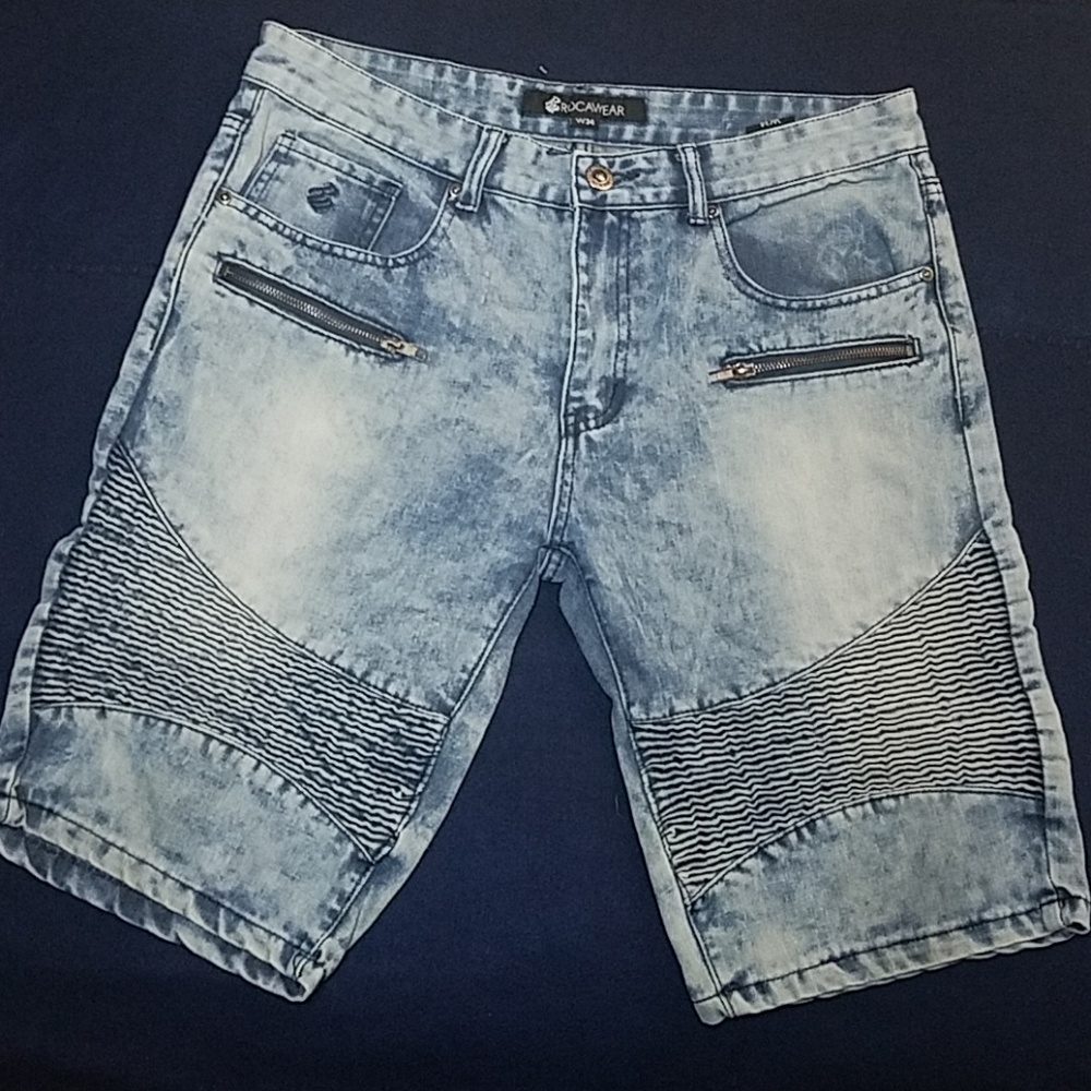 Rocawear acid washed Jean shorts